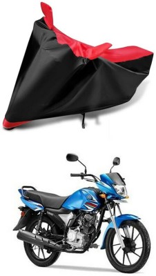 AutoGalaxy Waterproof Two Wheeler Cover for Yamaha(Saluto RX, Red, Black)