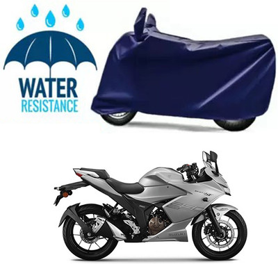 Furious3D Two Wheeler Cover for Suzuki(Gixxer SF 250, Blue)