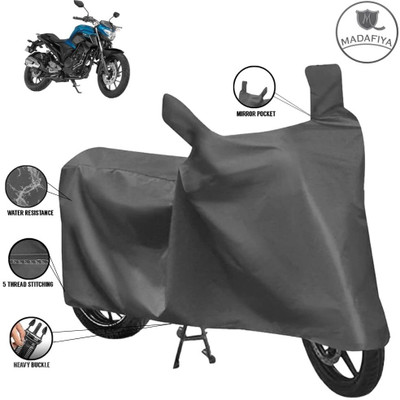 MADAFIYA Waterproof Two Wheeler Cover for Yamaha(FZ25, Grey)