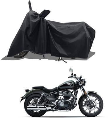 PAGORA Waterproof Two Wheeler Cover for Royal Enfield(Meteor BS6, Black)