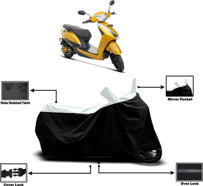 Amexride Two Wheeler Cover for Ampere(Magnus Pro, White)