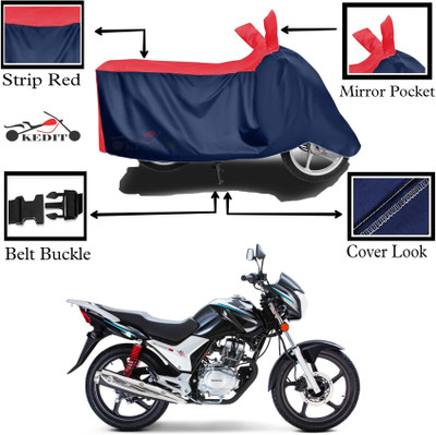 KEDIT Two Wheeler Cover for Universal For Bike(CB, Red, Blue)