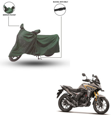 Furnish Flow Two Wheeler Cover for Honda(Green)