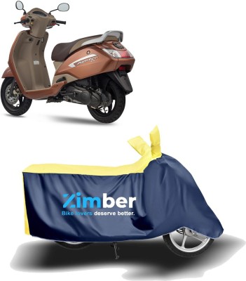 ZIMBER Two Wheeler Cover for TVS(Jupiter, Yellow, Blue)