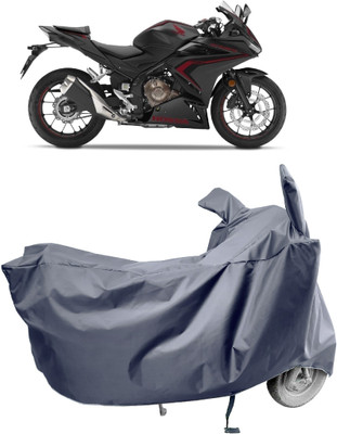 Amexride Two Wheeler Cover for Honda(CBR500R BS6, Grey)
