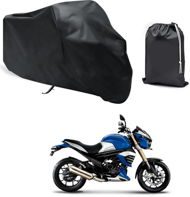 GOSHIV-car and bike accessories Waterproof Two Wheeler Cover for Mahindra(Black)