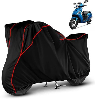 DeepShakshi AUTOMOTIVE Waterproof Two Wheeler Cover for Hero(Maestro Edge, Black, Red)
