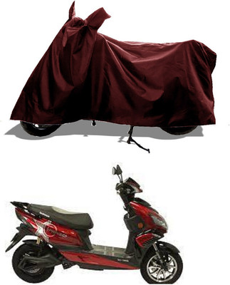 GROFATIK Two Wheeler Cover for Okinawa(i-Praise, Maroon)