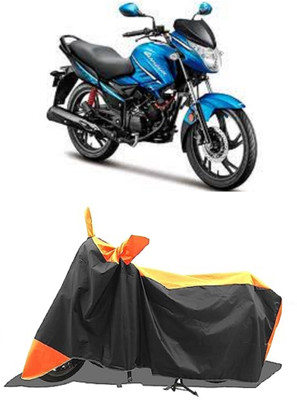 GROFATIK Two Wheeler Cover for Hero(Glamour i3s BS6, Orange)