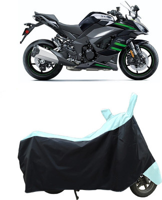 Coxtor Waterproof Two Wheeler Cover for Kawasaki(Ninja 1000 BS6, White)