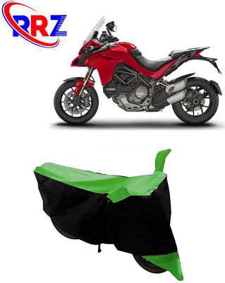 RRZ Waterproof Two Wheeler Cover for Ducati(Multistrada 1260, Black, Green)
