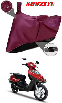 smwzxyu Waterproof Two Wheeler Cover for Hero(Electric Flash, Maroon)