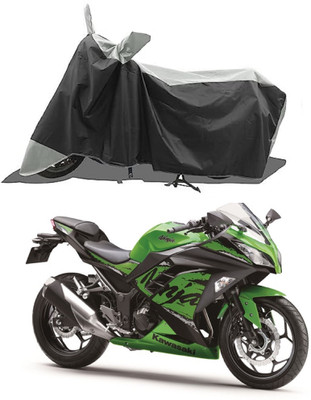GROFATIK Two Wheeler Cover for Kawasaki(Ninja, White)