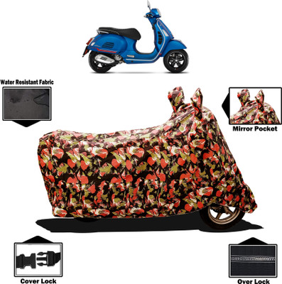 Amexride Two Wheeler Cover for Vespa(GTS Super 300 BS6, Multicolor)