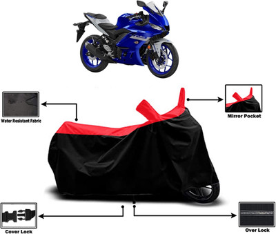 Amexride Two Wheeler Cover for Yamaha(YZF R3 BS6, Red)