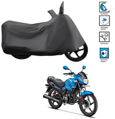 Tritika Waterproof Two Wheeler Cover for Hero(Glamour, Grey)