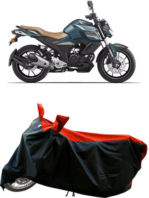KEDIT Two Wheeler Cover for Yamaha(FZ S V3, Red, Black)
