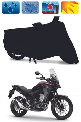 RTS COLLECTIONS Waterproof Two Wheeler Cover for Honda(CB500F, Black)