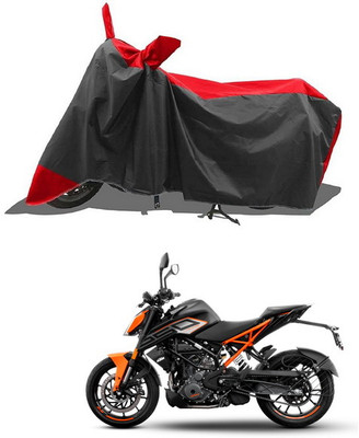 PAGORA Waterproof Two Wheeler Cover for KTM(250 Duke, Red, Black)