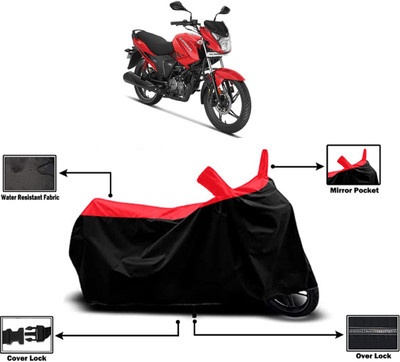 Amexride Two Wheeler Cover for Hero(MotoCorp Glamour, Red)