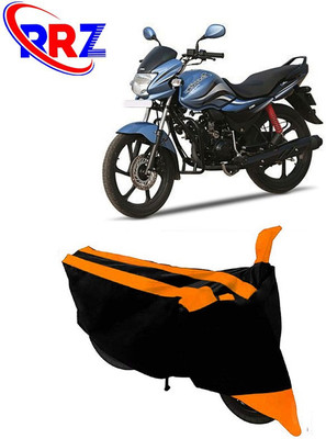 RRZ Waterproof Two Wheeler Cover for Hero(MotoCorp Passion Pro, Black, Orange)