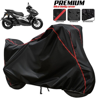 OliverX Waterproof Two Wheeler Cover for Yamaha(Aerox 155 Maxi, Black, Red, Multicolor)