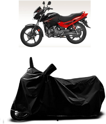 MMSSTAR Waterproof Two Wheeler Cover for Hero(Glamour Programmed FI BS6, Black)