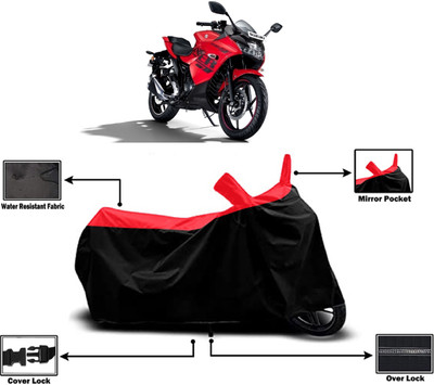 Amexride Two Wheeler Cover for Suzuki(Gixxer SF, Red)