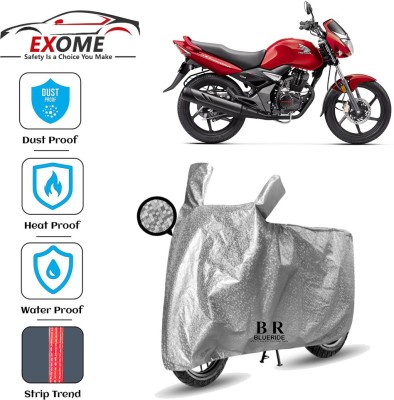 EXOME Two Wheeler Cover for Honda(CB Unicorn 150, Silver)