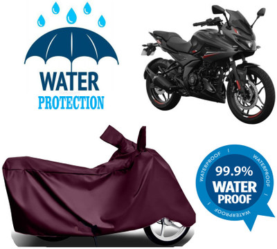 RTS COLLECTIONS Waterproof Two Wheeler Cover for Bajaj(Pulsar 220 DTS-i, Maroon)
