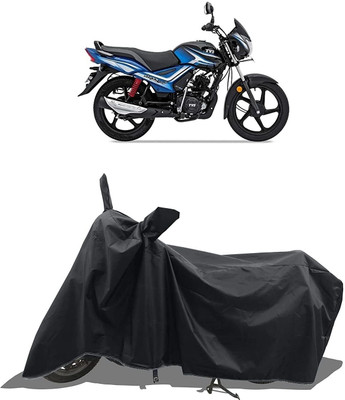 AASHTIK MART Two Wheeler Cover for TVS(Star City Plus, Black)