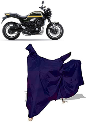 Amexride Two Wheeler Cover for Kawasaki(Z900 RS Cafe Racer BS6, Blue)