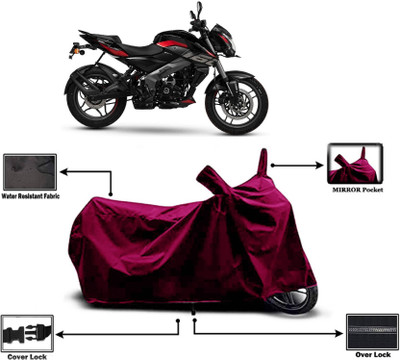 KEDIT Two Wheeler Cover for Universal For Bike(Pulsar NS 160, Maroon)