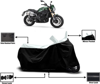 Amexride Two Wheeler Cover for Benelli(Leoncino 800, White)