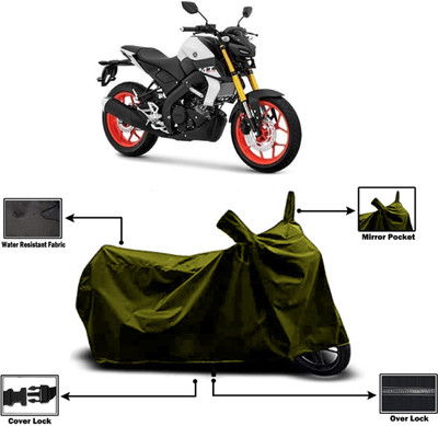 Amexride Two Wheeler Cover for Yamaha(MT 15 New BS6, Green)