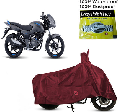 EGAL Waterproof Two Wheeler Cover for Bajaj(Pulsar 125, Maroon)
