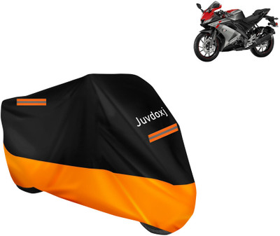 Juvdoxj Waterproof Two Wheeler Cover for Yamaha(YZF R15 V3.0, Orange)