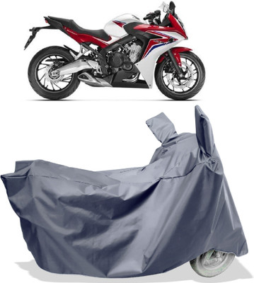 Amexride Two Wheeler Cover for Honda(CBR 650F, Grey)
