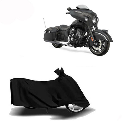 DeepShakshi AUTOMOTIVE Waterproof Two Wheeler Cover for Indian(Chief Dark Horse, Black)
