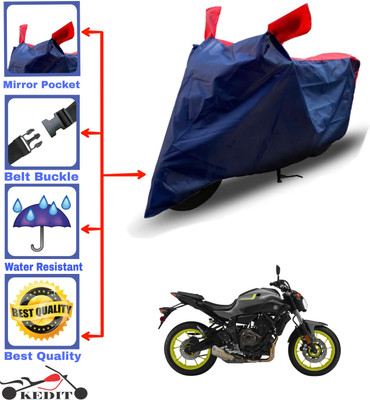 KEDIT Two Wheeler Cover for Yamaha(MT 07, Red, Blue)