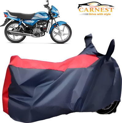 CARNEST Waterproof Two Wheeler Cover for Hero(CD deluxe, Red, Blue)