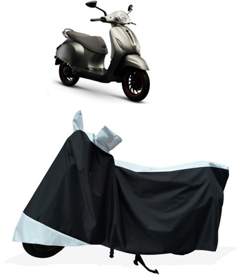 Tricway Two Wheeler Cover for Bajaj(Urbanite Chetak, White)