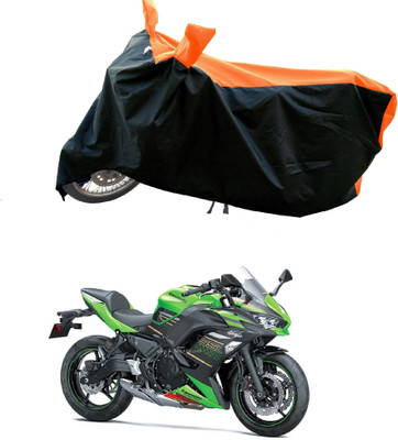 DeepShakshi AUTOMOTIVE Waterproof Two Wheeler Cover for Kawasaki(Ninja 650 BS6, Orange)