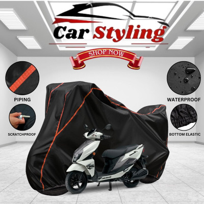 Car Styling Waterproof Two Wheeler Cover for Suzuki(Avenis 125, Black, Red)