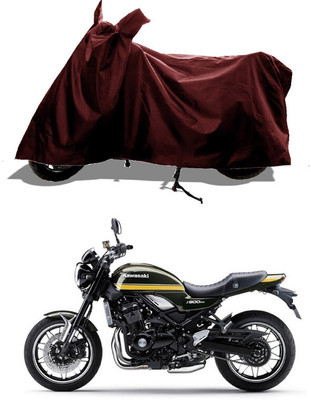 GROFATIK Two Wheeler Cover for Kawasaki(Z900 RS Cafe Racer BS6, Maroon)