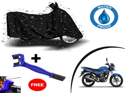 ROYAL AUTO MART Waterproof Two Wheeler Cover for Bajaj(Discover 100 DTS-i, Black)