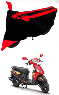 AutoGalaxy Waterproof Two Wheeler Cover for Hero(Pleasure+ 110, Red, Black)