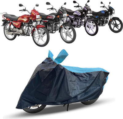 AUTOCAD Waterproof Two Wheeler Cover for Hero(Splendor, Blue, Black)
