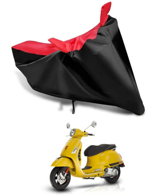 KEDIT Two Wheeler Cover for Piaggio(Vespa VXL, Red, Black)