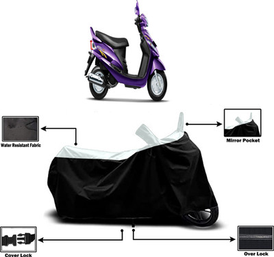 Amexride Two Wheeler Cover for Mahindra(Rodeo RZ, White)